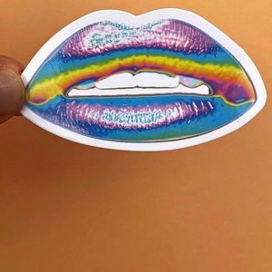 CHROME LIPSTICK 2.5” STICKER